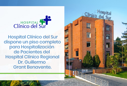 Hospital Clínico del Sur dispone un piso completo para Hospitalización de Pacientes del Hospital Clínico Regional Dr. Guillermo Grant Benavente